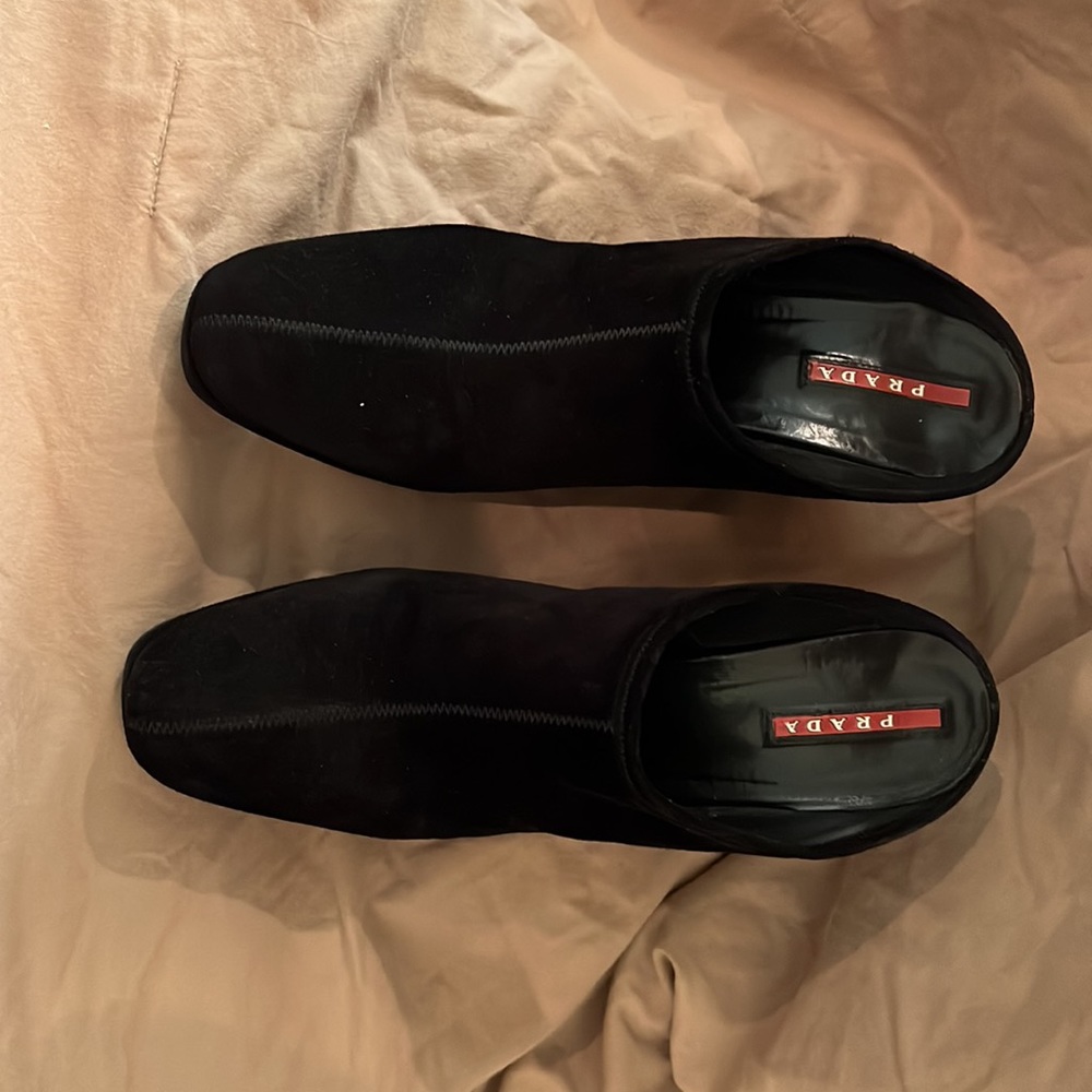 Prada suede wedge booties - Picture 2 of 5